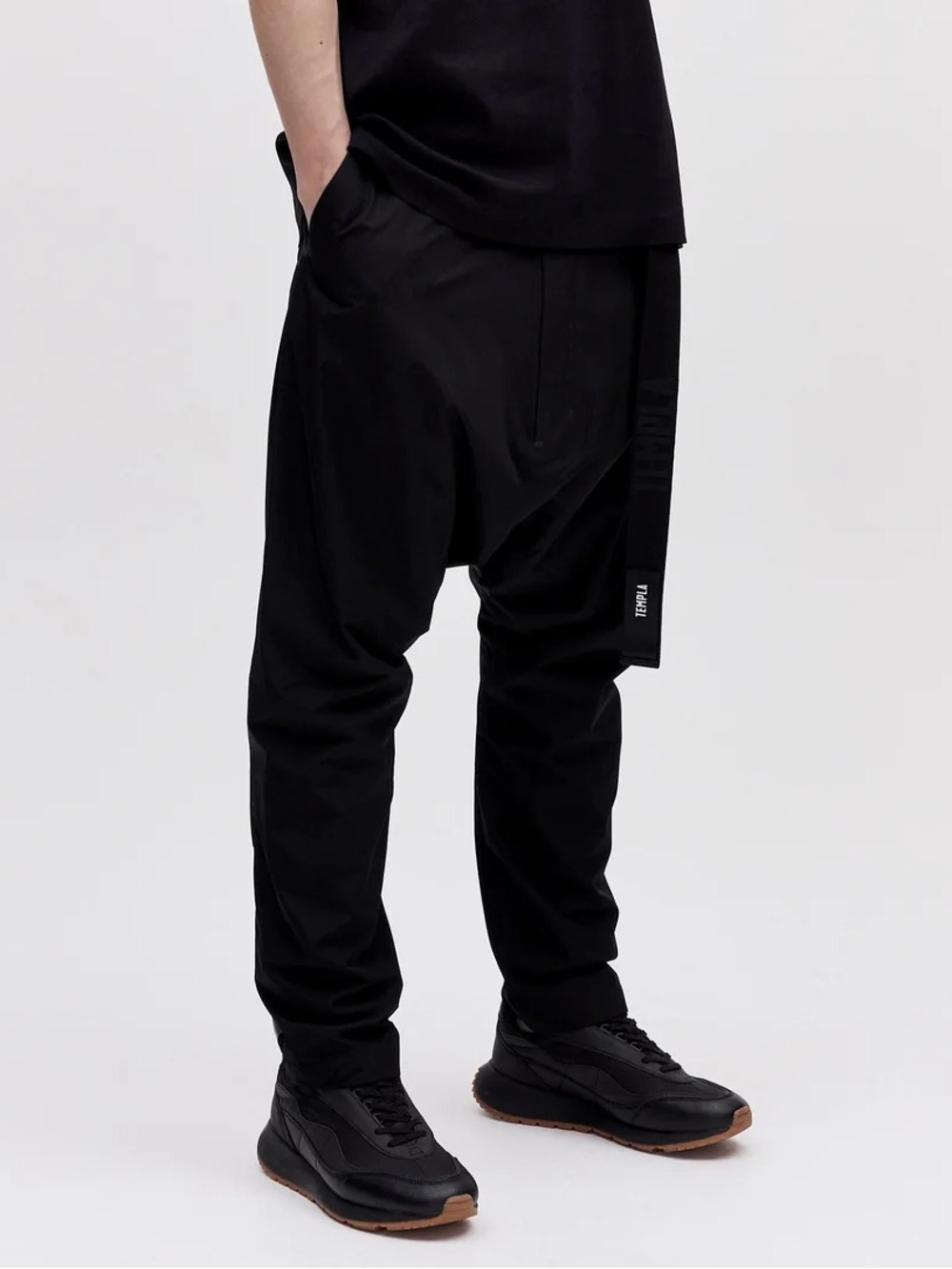 Templa Dropped Crossover Pant - Black